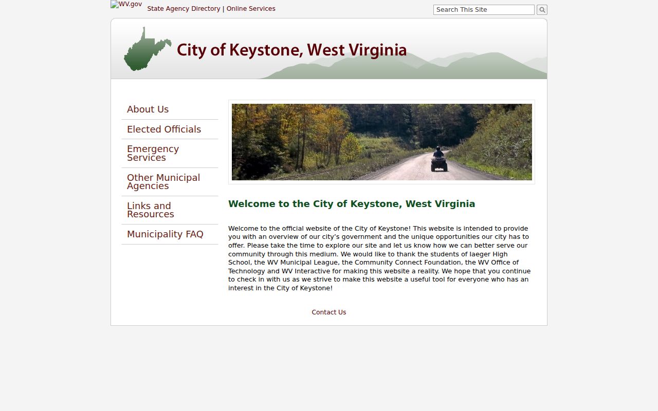 Keystone criminal records starting point on the official municipal homepage